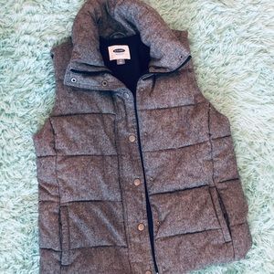 Grey winter old navy vest